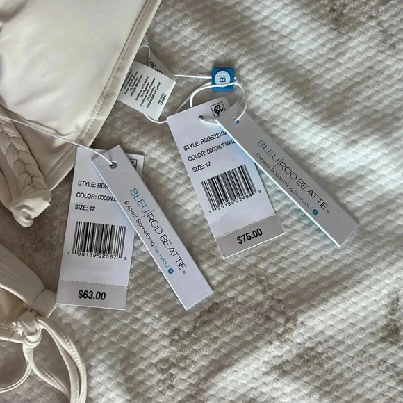 BLEU ROD BEATTIE Braided Halter Bikini Top and Bikini Bottom Size 12 - Picture 10 of 10